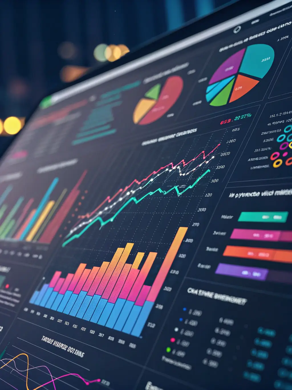A dynamic graphic illustrating the data-driven strategies of Arazaka Corp's Marketing 3.0 Solutions, emphasizing analytics and customer engagement metrics.